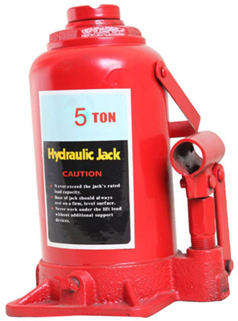 유압 자키 오래 지속되는 휴대용 자동차 공구 5톤 병형 잭 고하중 유압식 리프팅