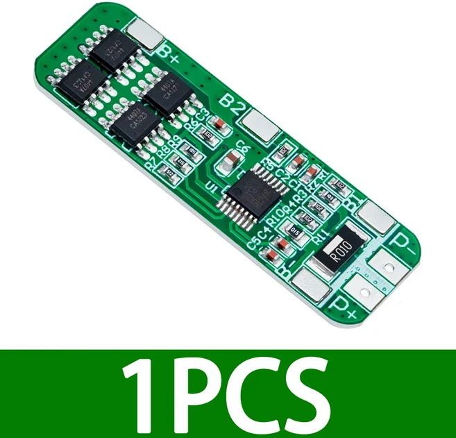 3S 12V 18650 10A BMS 충전기 리튬 이온 리튬 배터리 보호 보드 회로 기판 10.8V 11.1V 12.6V 전기 파란색, 01 1pcs green 10a