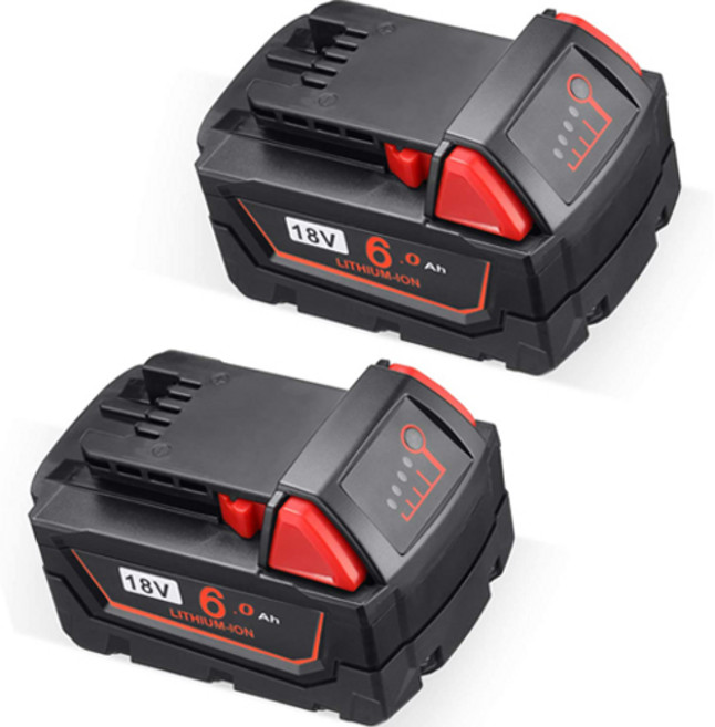 우스틴스 8AH 밀워키 교체하다 공구 리튬 배터리, 2개