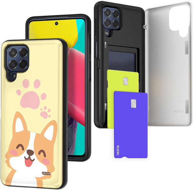 베스티아 갤럭시 점프2 (M336) 디자인 마그네틱 간편 카드수납 도어 범퍼케이스