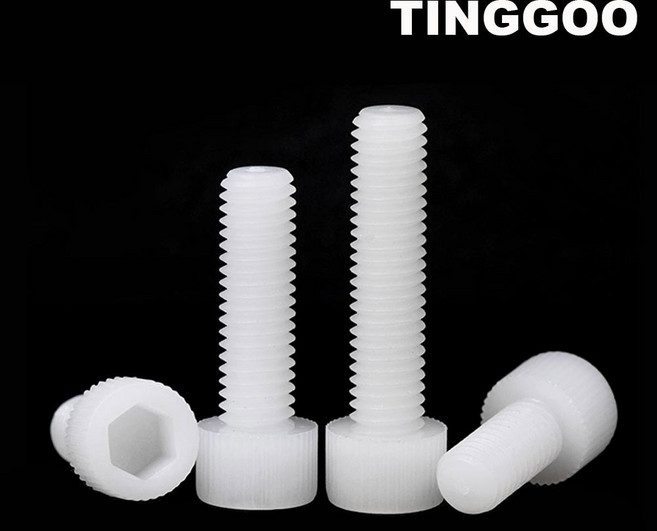 플라스틱볼트 화이트 DIN912 나사 L 소켓 헤드 M4 M5 키 120mm 5 드라이버 M10 플라스틱 나일론 M3 M8 M6 M12 캡 육각 2 볼트 10 50x 알렌, 5mm, 10pcs M5