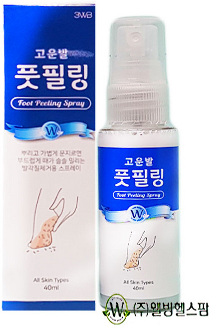 웰빙 고운발 풋필링 스프레이 발각질제거, 1개