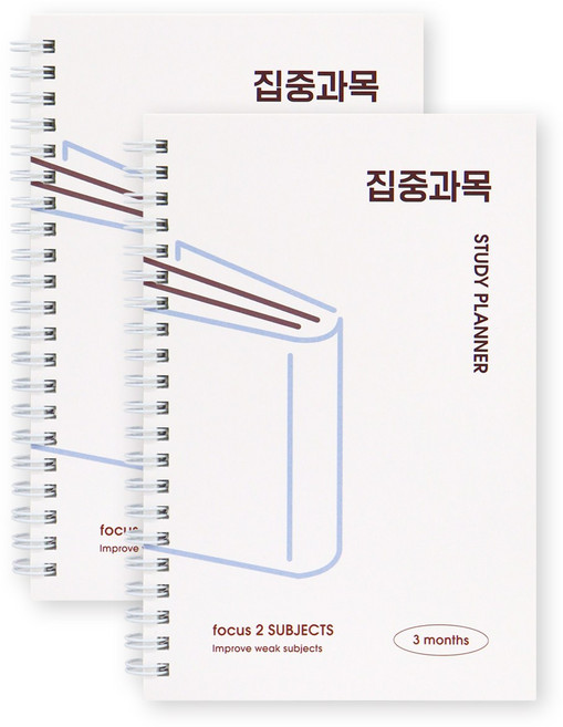 인디고 혼자공부 집중과목 3개월 스터디 플래너, 2개, 단일
