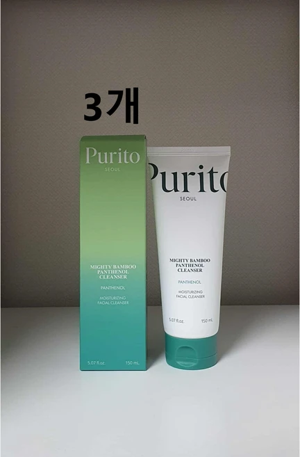 퓨리토서울 마이티 밤부 판테놀 클렌저, 3개, 150ml - 쿠팡
