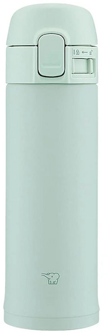 ZOJIRUSHI 象印 一鍵式馬克杯保溫保冷輕量隨行杯 標準型 SMSF48AM, 1個, 480ml, 薄荷藍