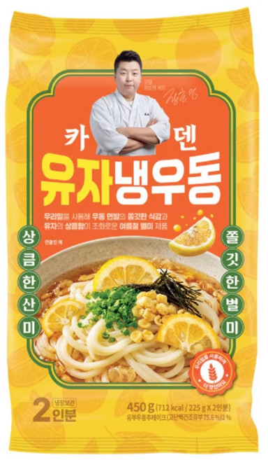 카덴 정호영 유자 냉우동, 1개, 440g