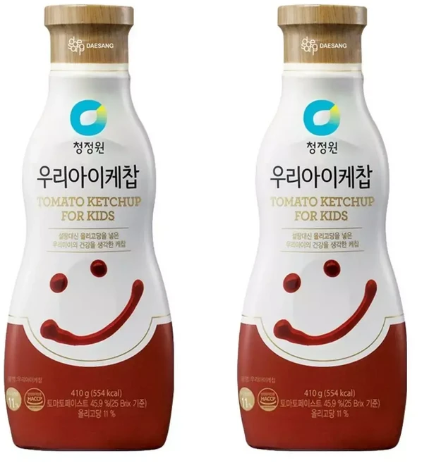 (1+3) 청정원 우리아이 토마토 케찹 410g 2개 4Set, 1세트