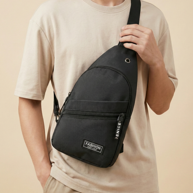 캐린 어깨 편한 데일리 슬링백 남녀공용 크로스백 경량 수납력 좋은 출퇴근 여행 가방