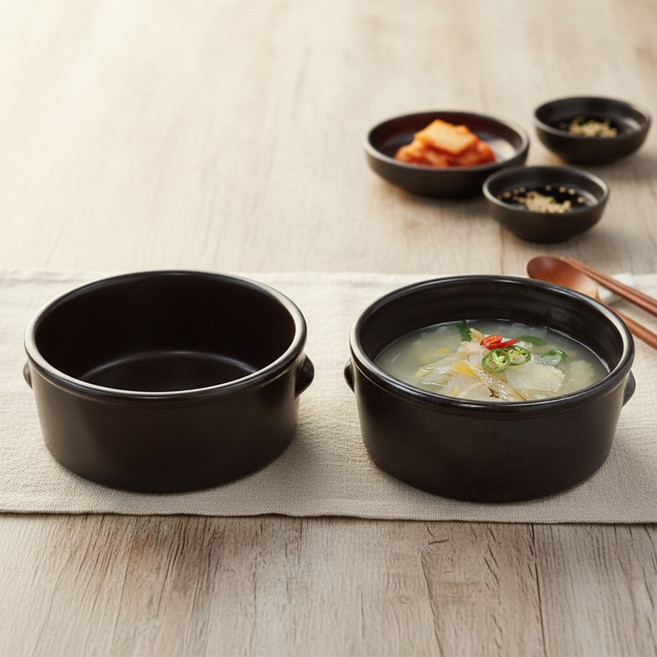 [옹기종기] 곰탕기 1+1 비빔기 우동기 삼계탕 우동 그릇 면기, 1개