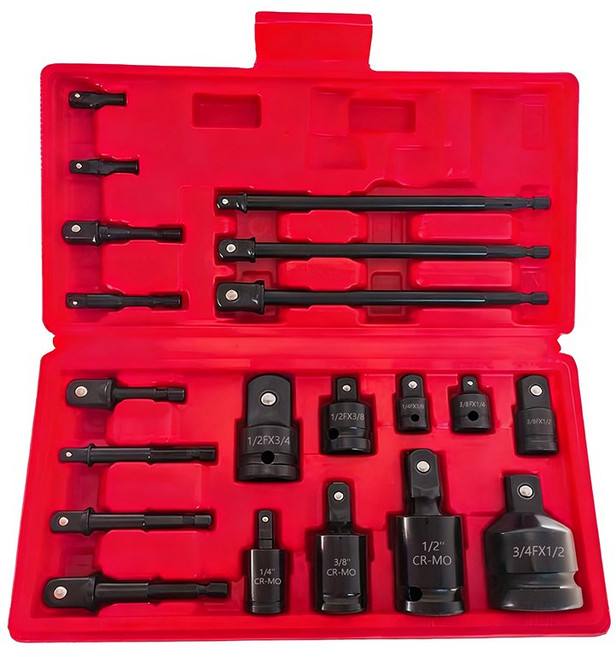 tinduo 멀티 소켓 세트 20PCS (연결봉/소켓 어댑터/유니버설 조인), 1세트