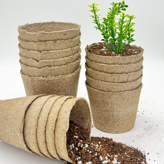 지피 포트 원형 8 10 11 10pcs 16pcs 삽목 화훼 식물정식 화분 환경친화 화분 JIFFY, 1개