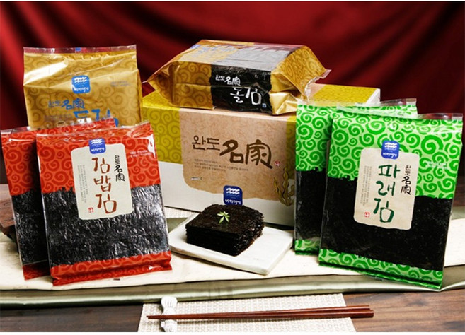 김세트 2호 돌김 김밥김 파래김 자연건조 재래양식 선물세트, 1개