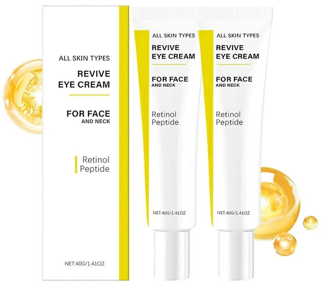 Revive 아이 크림 레티놀 펩타이드가 함유된 리바이브 크림 주름 완화 탄력 및 수분 공급 아이크림 모든 피부 타입, Revive 아이 크림 , 레티놀 펩타이드가 함유된 리 - 쿠팡