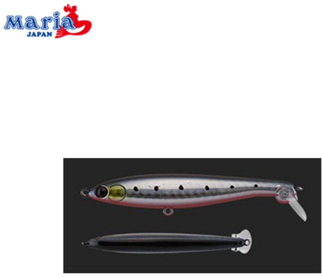 마리아 플라펜 S 85mm 15g 싱킹/씨배스/농어, 24D, 1개