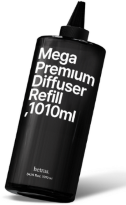 헤트라스 메가 프리미엄 대용량 디퓨저 리필 + 뾰족캡, FLOWER STOER (플라워스토어), 1.01L, 3개