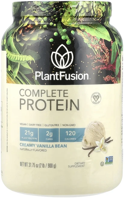 새해 건강을 선물하세요 PlantFusion 컴플리트 프로틴 크리미 바닐라 빈 900 g(2 lb) 특별관리진행, 900g, 1개 - 쿠팡