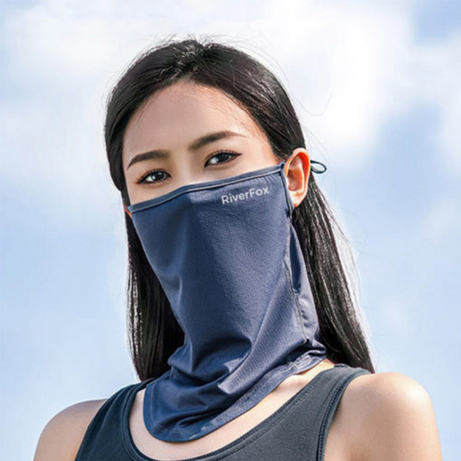 자외선차단마스크 골프 얼굴햇빛가리개 안면 쿨 쿨링 오토바이 운전 야외활동 자전거 러닝 마라톤 페이스 낚시 라이딩 벌레막이 배달 RO1, R-01, 그레