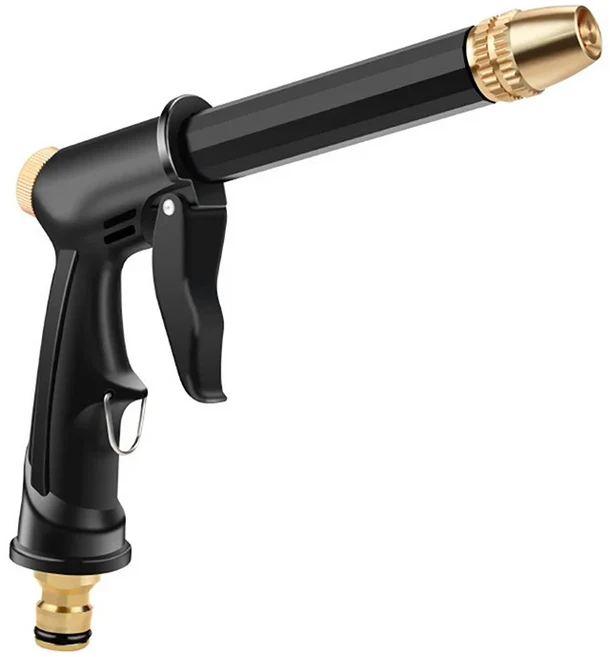 세차용 고압 워터건 커넥터 정원 급수 호스 폼 저그 수도꼭지 조인트 2025, 01 Black