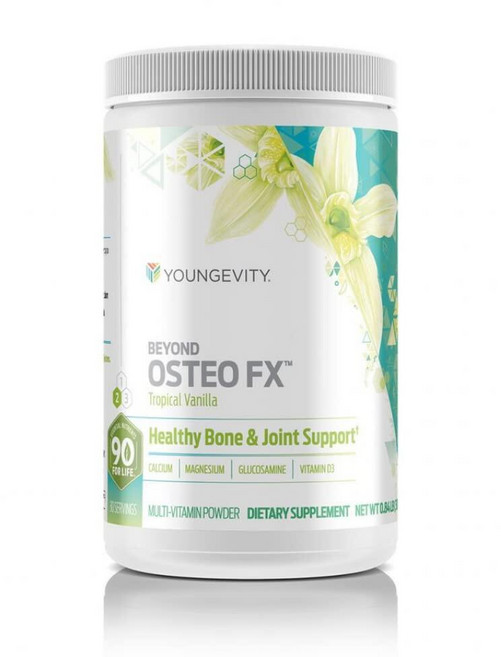Youngevity Beyond Osteo FX - 트로피컬 바닐라 | 건강한 뼈 지원 | 멀티 비타민 파우더 | 30회 분량 (통 1개), Youngevity Beyond Osteo FX - 트, 1