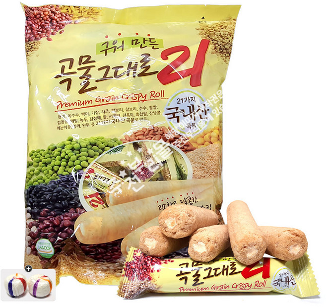 구워만든 곡물그대로21 650g(대용량) 1봉+자색옥춘사탕 20g 세트 번들 10호, 670g, 1세트