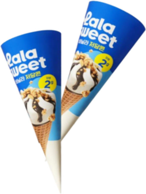 라라스윗 저당콘 바닐라 12개입 꾸덕 쫀득 파베크림