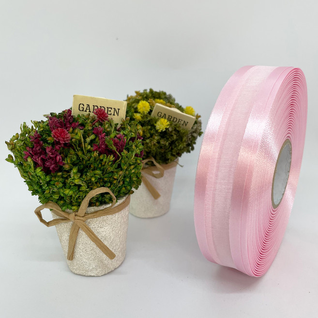 포장 리본 끈 제이제이리본 양단오간디B 7mm 15mm 25mm 40mm 20컬러 ( 길이 45M 90M ) 공단리본, OB14, 40mm(45M)