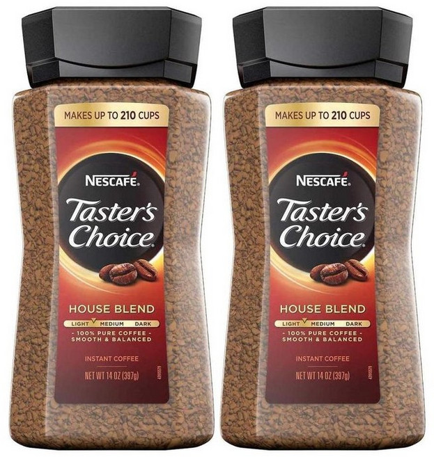 Nescafe 네스카페 테이스터스 초이스 하우스 블렌드 라이트 미디엄 인스턴트 커피 397g, 1개