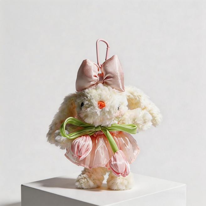 말랑말랑 귀여운 수공예 토끼 인형 가방 열쇠고리