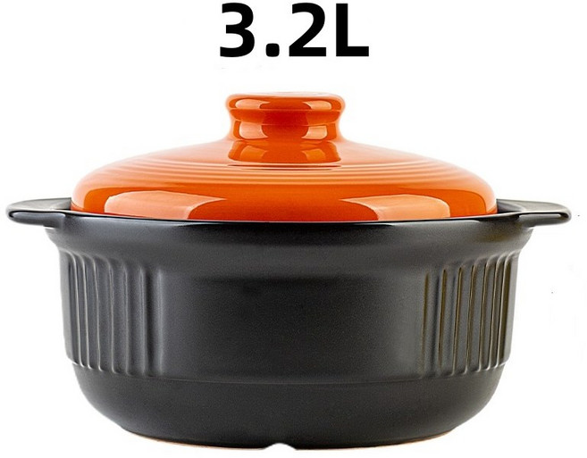 AMEGA 인덕션 뚝배기 무흡수 코팅 뚝배기, 1개, 24.5cm, 02