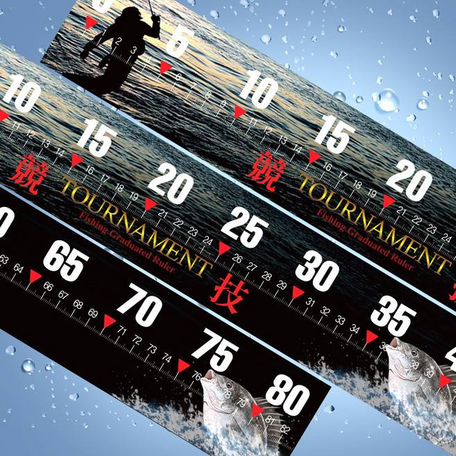 낚시계측자-낚시자-고기계측자 스티커, 1개, 40cm