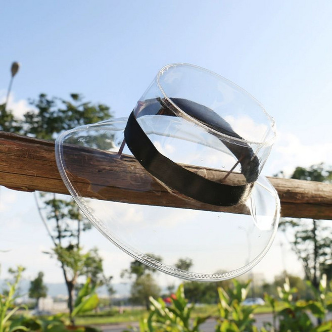 투명모자 PVC 여름 컬러 비닐 벙거지 촬영용 특이한 버킷햇 캐주얼