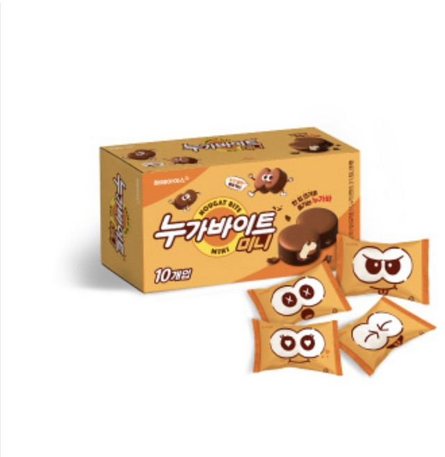 해태 누가 바이트 미니 아이스크림 누가바 바닐라 고소한 옛날 아이스크림, 6개, 450ml