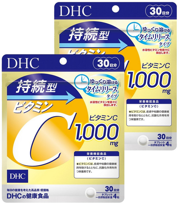 DHC 지속형 비타민C 1000mg 타블렛, 120정, 상세, 상세, 2개