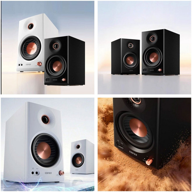 Edifier 에디파이어 MR4BT 블루투스6.0 스피커 오디오 스튜디오 모니터 앰프 스피커, 화이트