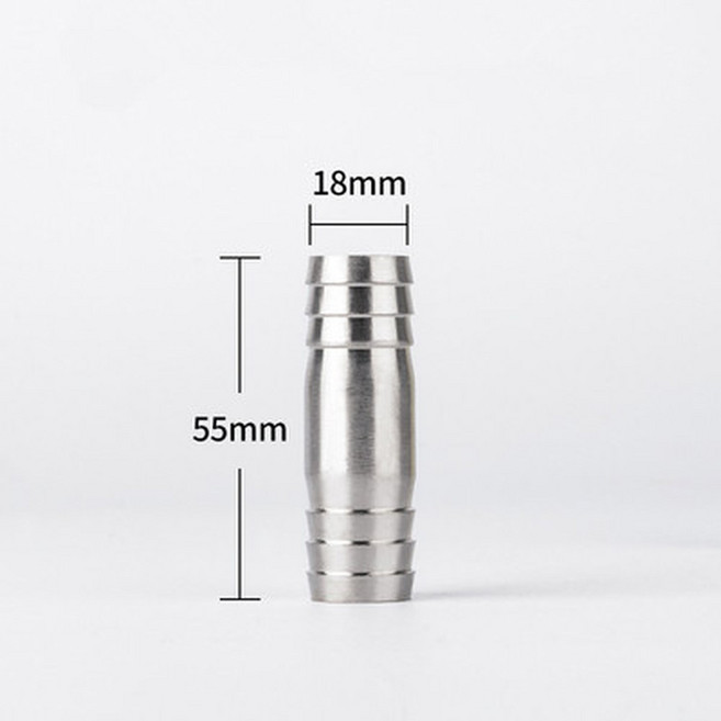 14mm 304 양방향 파이프 스틸 m 12mm 20mm 1 8mm 스테인리스 피팅 6mm 15mm 커넥터 18mm 16mm 17mm 10mm 바브 19mm 직선 호스, 1개