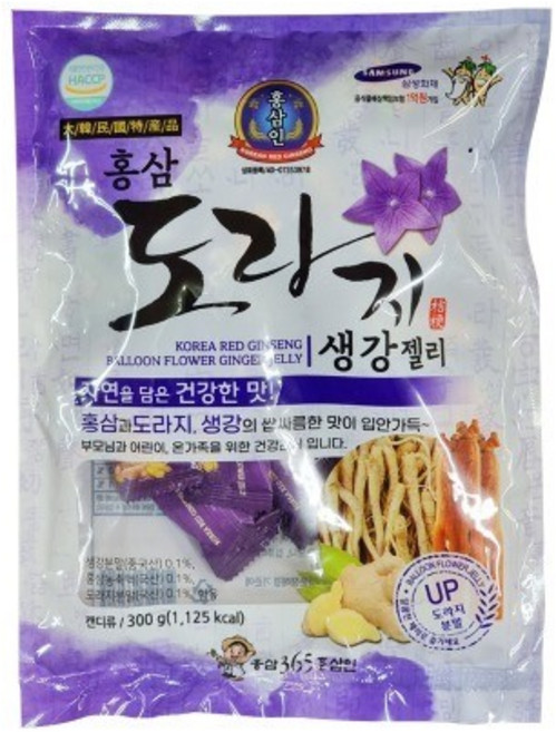 홍삼인 - 홍삼도라지생강젤리 300g, 1개