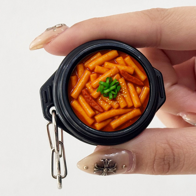 뚝배기키링 키캡 키보드 키링, 1개, 7. 떡볶이 [키링]