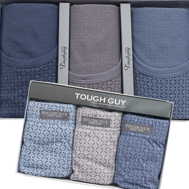 MANSFIT 남성 순면 40수 런닝 삼각 브리프 팬티 6종 속옷세트