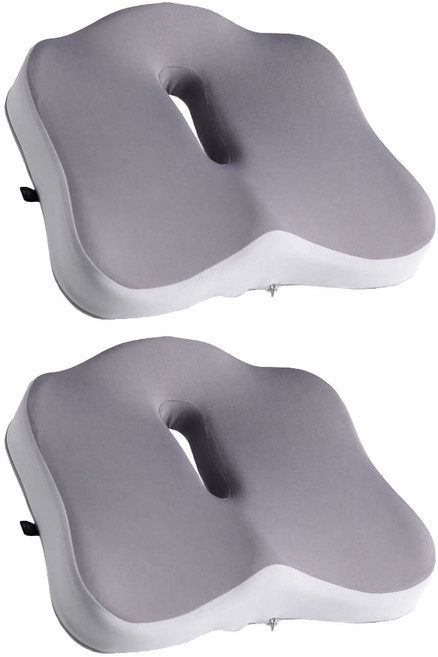 [TenTenPlus] 고밀도 메모리폼 체압분산 무중력 구름방석 1+1/바른자세 장시간 착석 허리 엉덩이 밸런스 유지/분리형 커버 세탁가능, 고밀도메모리폼 구름방석 2개