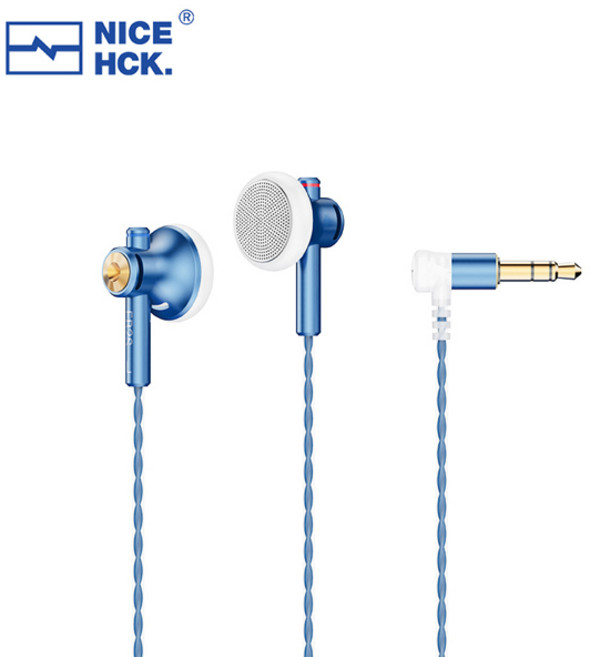 NICEHCK EB2S PRO 3.54.4mm 플러그 마이크 플랫 헤드 이어 버드 HIFI 유선 이어폰 15.4mm LCP 다이어프램 다이나믹 음악 보컬 헤드셋, 01 3.5mm No Mic