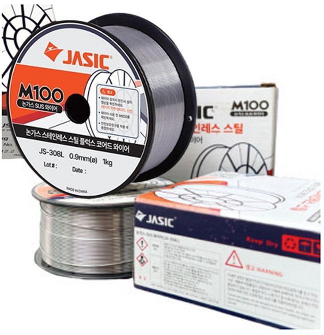 제이식 논가스용접기 M100용 논가스 스텐 용접봉 JS-308L 0.9 X 1KG, 1개