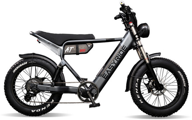 이지라이드 올터레인 ALLTERRAIN 전동자전거 48V 500W 15Ah 전기자전거 전동자전거 통학자전거, 15Ah(기본) + 15Ah(추가), 티탄그레이