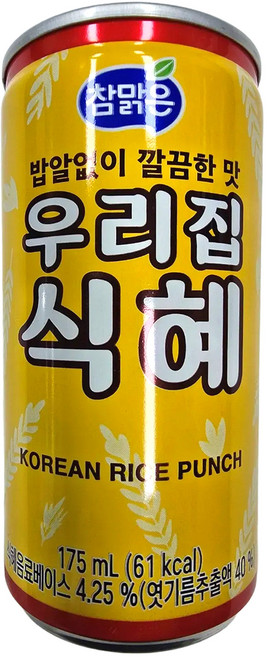 참맑은 우리집 식혜, 175ml, 90개