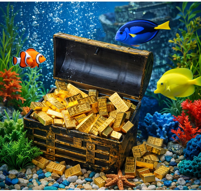 해적 컨셉 사진 촬영 소품 해적 보석 보물상자 해적 보물 수정 보석 공주 성과 해적 보물 상자 디자인 작은 금색 상자 무지개 보석 소품 악세사리 보관함 인테리어, 한가지 옵션