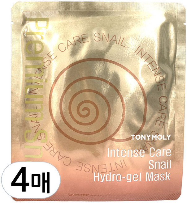 토니모리 인텐스 케어 스네일 하이드로겔 마스크, 1개입, 4개