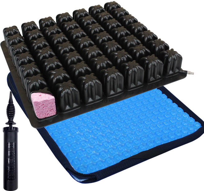 영원 휠체어 방석 Blesson I 쿠션 폼내장형 공기방석 욕창예방 복지용구 병원 요양원 간병, 1개