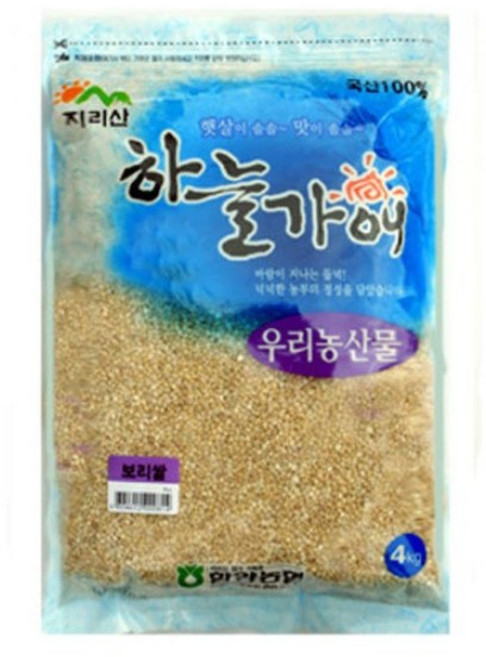 함양농협 하늘가애 보리쌀, 4kg, 5개