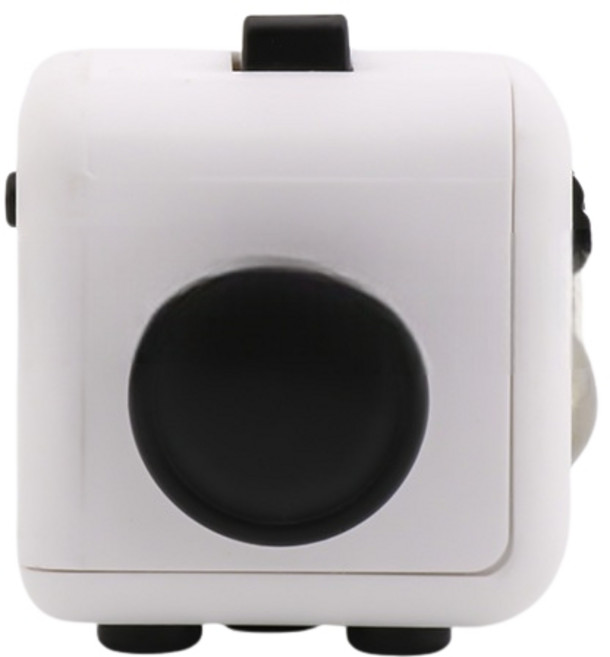 療癒魔方 Fidget Cube 紓壓方塊, 【AB3】2#白黑色(附吊繩!), 1個