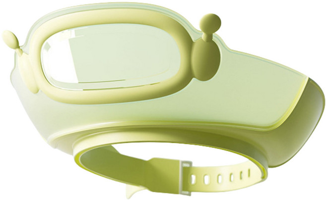 嬰幼兒洗髮帽 可調節擋水洗頭帽 透光可視防滑 TPE+PP材質 綠色外星人款, 防水洗髮帽-綠色外星人, 1個