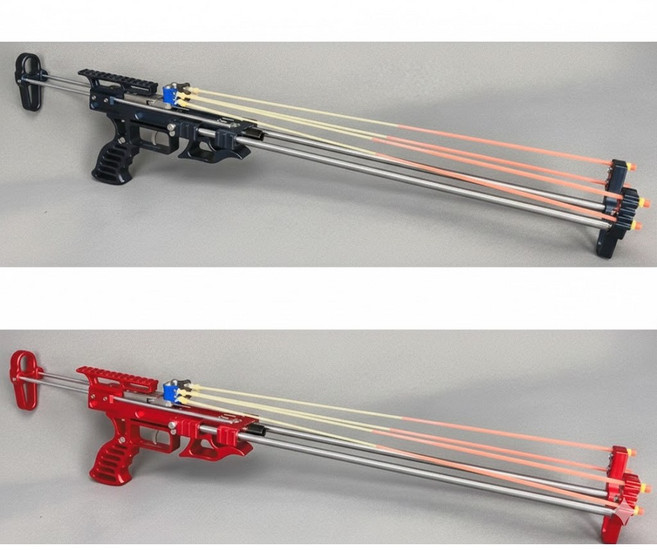 武器酷 【 獵鷹彈弓 滑膛彈弓 強力彈弓 彈弓 圓扁兩用】彈珠弓 便攜彈弓槍 打獵, 1套, 獵豹黑 送光學瞄